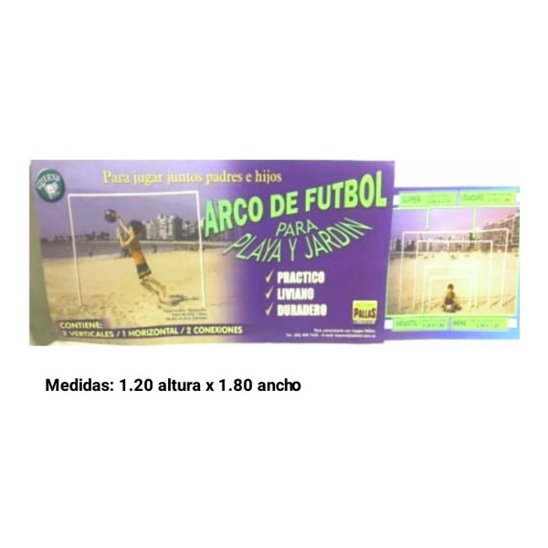 Arco De Futbol Playa 1.20 Alto X 1.80 Ancho