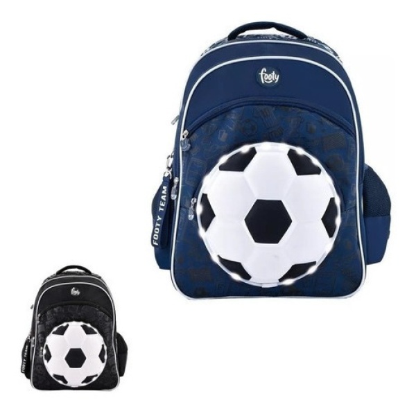 Mochila Footy Futbol 45 Cm Con Luz