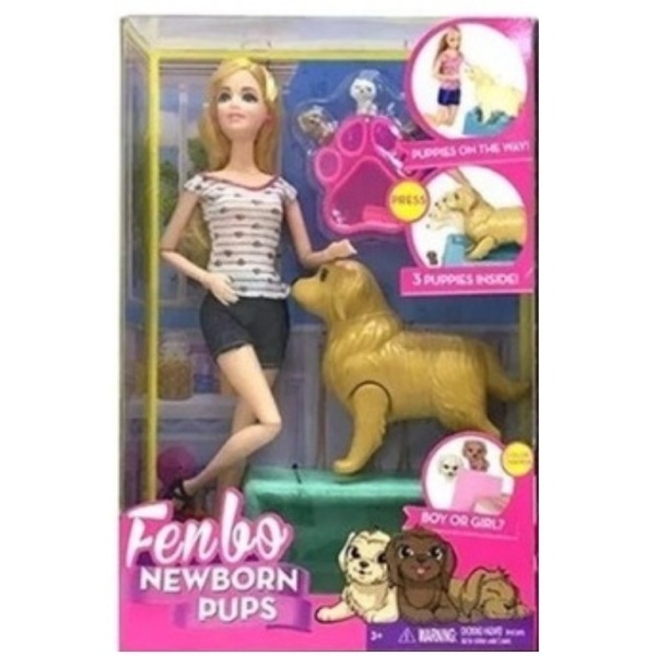 Muñeca Con Mascota