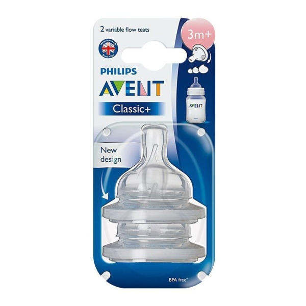 Tetina Avent Classic Flujo Variable 3m+