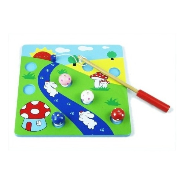 Juego De Pesca Madera Honguitos