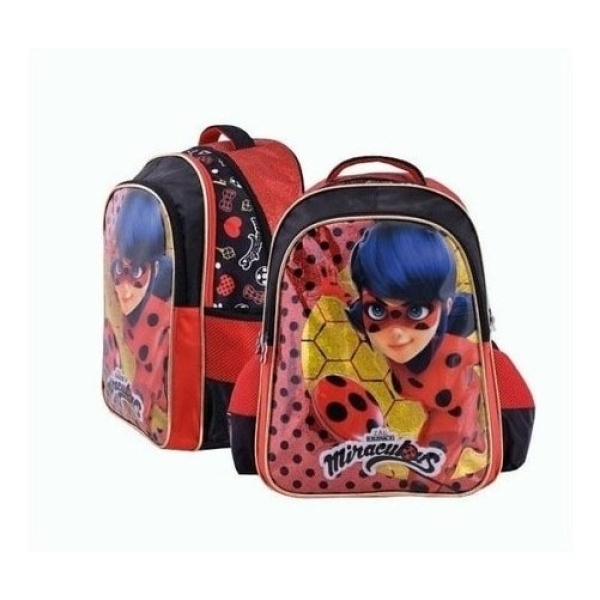 Mochila Miraculous Lady Bug 45 Cm - Footy - Mmi 805 -
