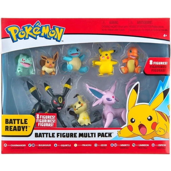 Pokémon Set De Batalla Figuras X 8