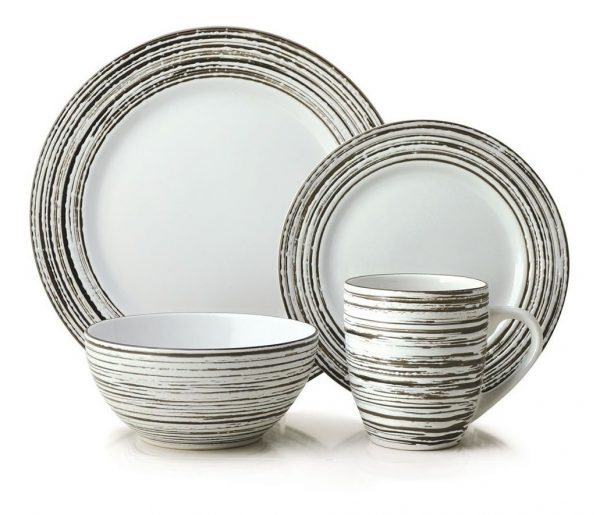 Set De Vajilla 16 Piezas, Stoneware, Birch White