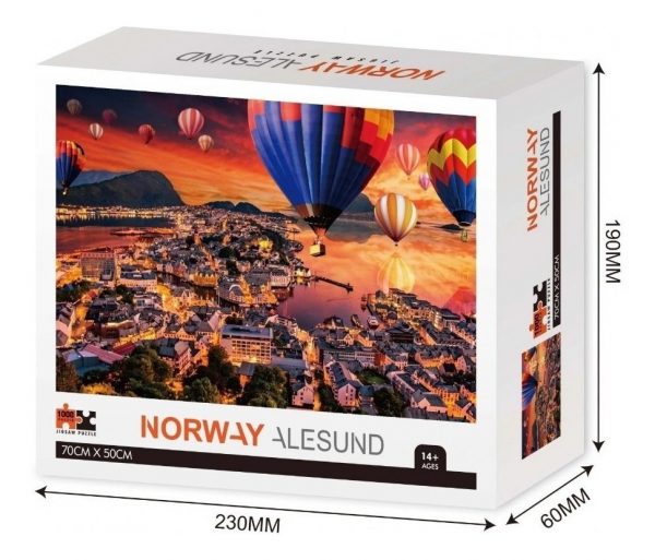 Puzzle Paisaje Sobre Noruega - 1.000 Piezas