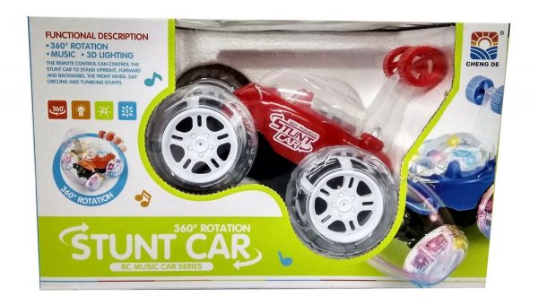 Auto Loco Con Control Remoto, Luz , Sonido Giro De 360°