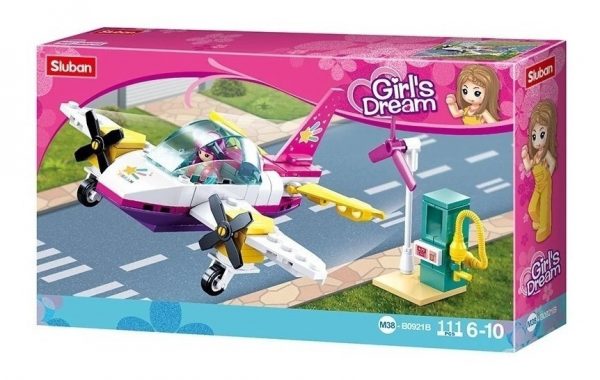 Bloques De Avión Para Niñas - 111 Piezas