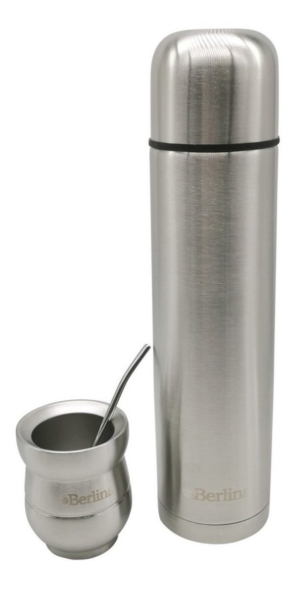 Termo 1l Y Mate 140ml Con Bombilla, Berlina, En Blister