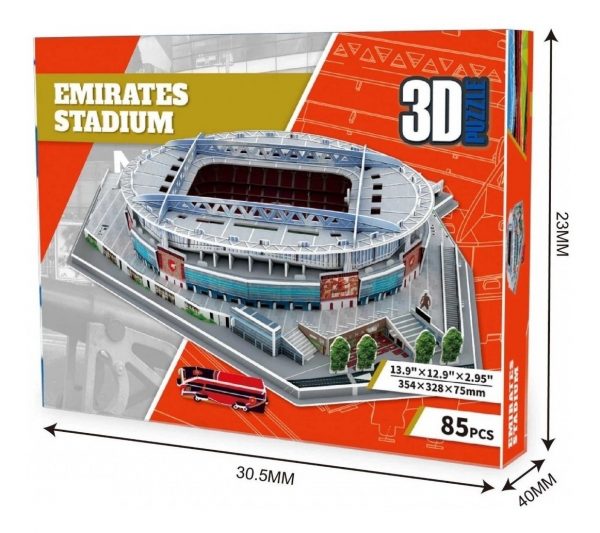 Puzzle 3d Estadio Emirates - 85 Piezas