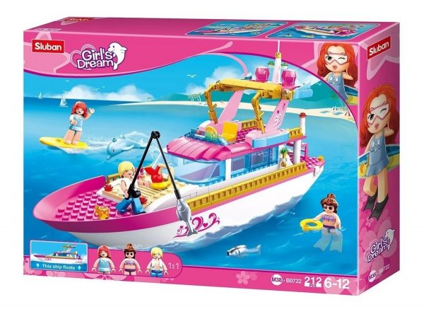 Bloques Para Niñas Yate De Lujo Con Amigas - 212 Piezas