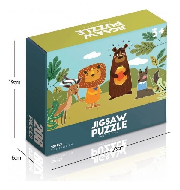 Puzzle Infantil Picnic En El Bosque - 208 Piezas