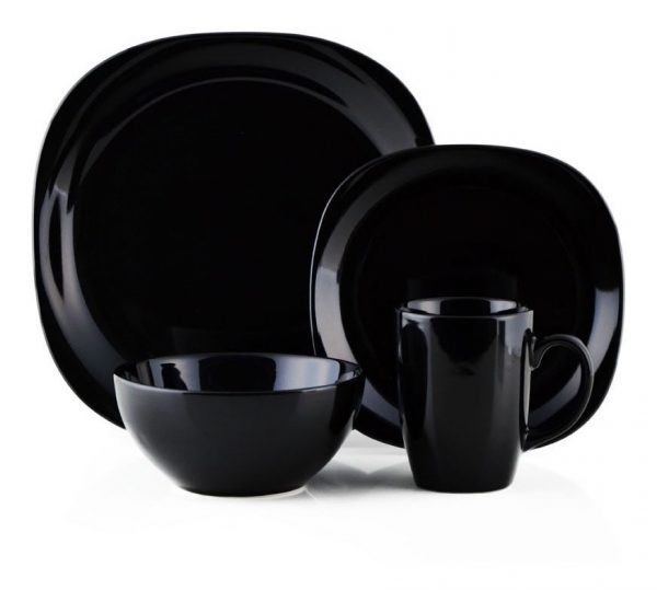 Set De Vajilla 16 Piezas, Stoneware, Quadro Bck