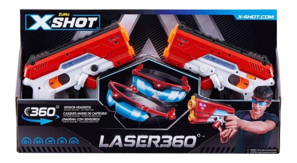 Set De 2 Pistolas Láser Zuru X-shot 360° Ultimate Con Lentes - Imagen 2