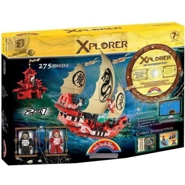 Bloques Mis Ladrillos Xplorer - Piratas (275 Piezas)
