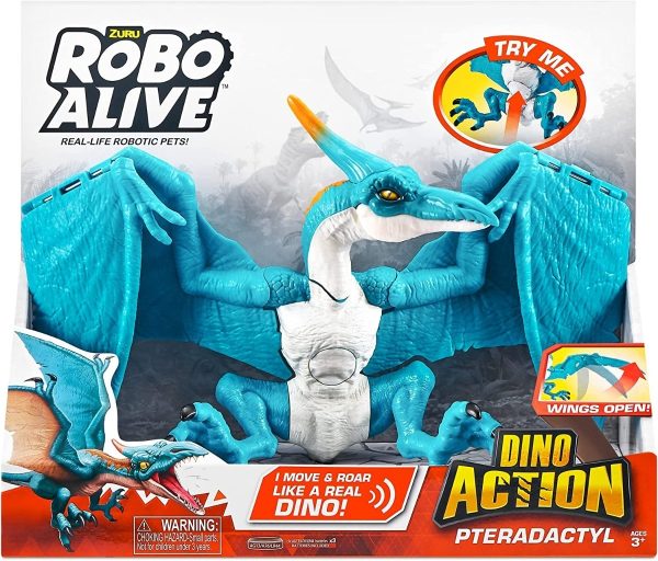 Pterodactyl Robo Alive Con Sonido. Mundo Magico