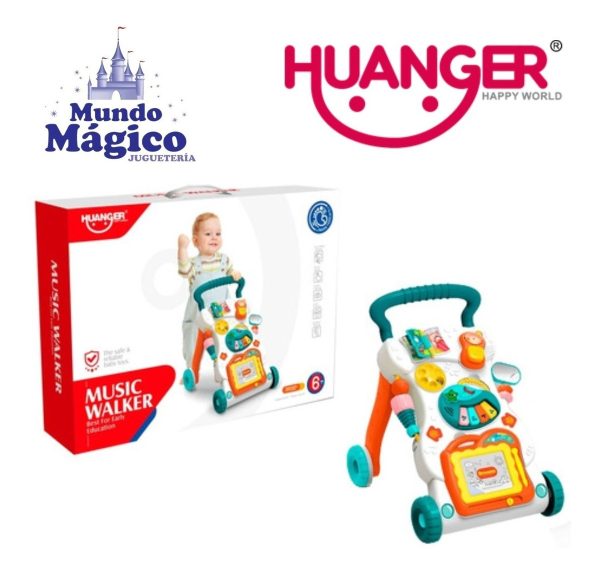 Caminador Con Sonido Y Pizarra Huanger Mundo Magico