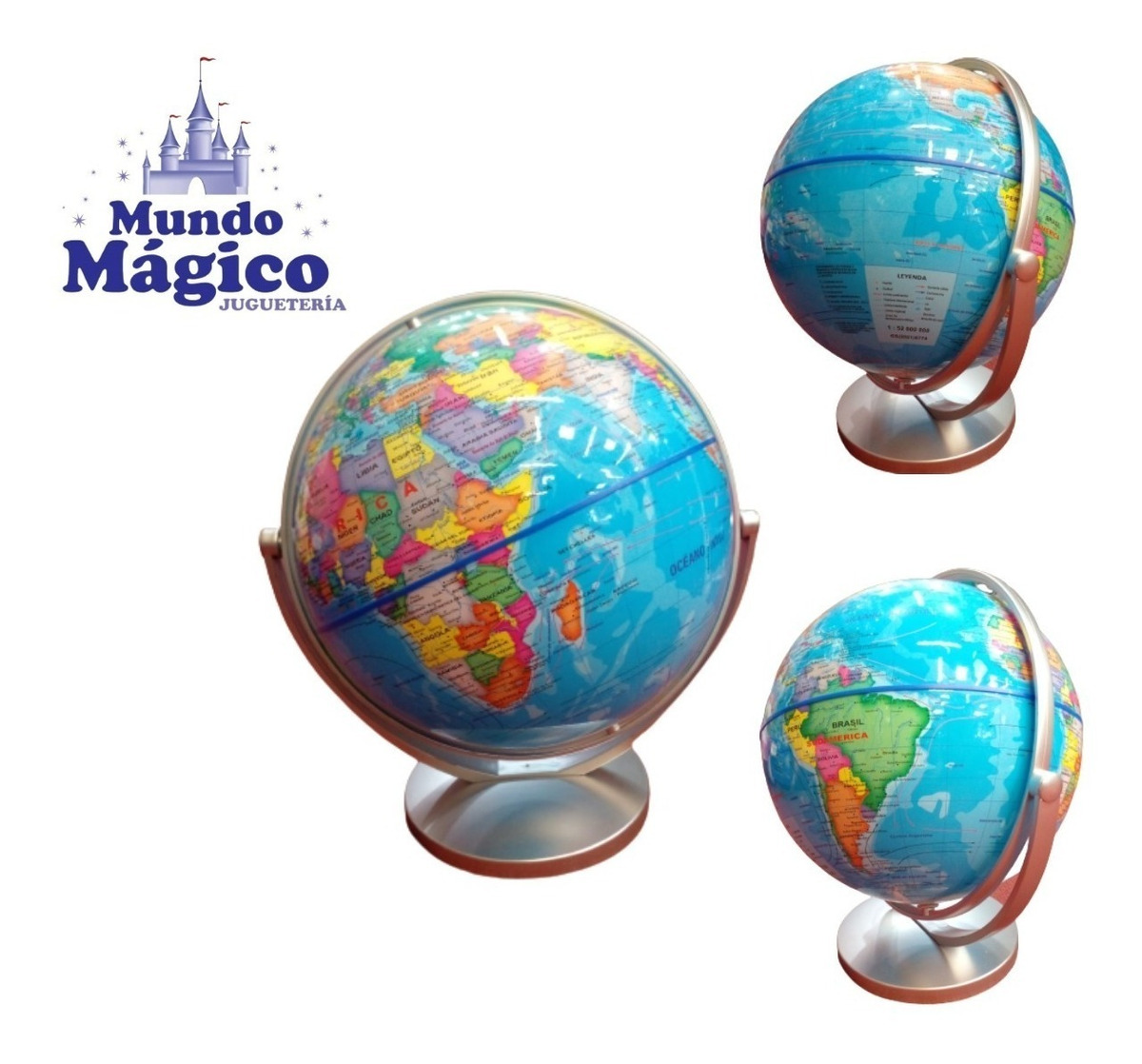 Globo Terráqueo Grande Mundo Magico