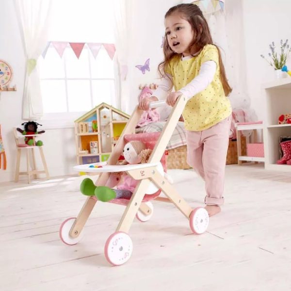 Coche De Muñecas En Tela Y Mdf Hape Mundo Magico - Imagen 2
