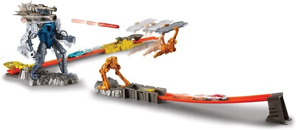 Hot Wheels Pista Cyborg Blaster Mundo Magico - Imagen 2