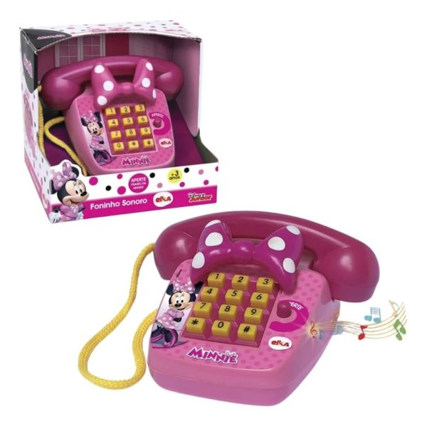 Teléfono De Juguete Elka Minnie Con Sonidos Y Frases