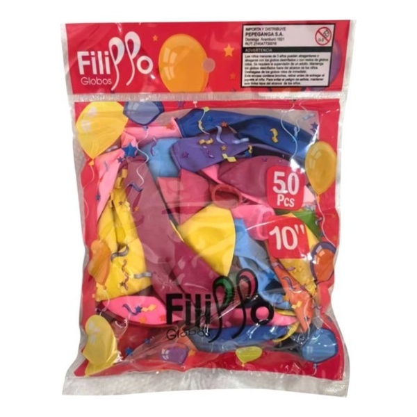Bolsa De Globos Multicolor, Fili Mundomagico