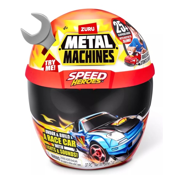 Metal Machines Casco Speed. 25 Sorpresas. Luz Y Sonido. Mpuy
