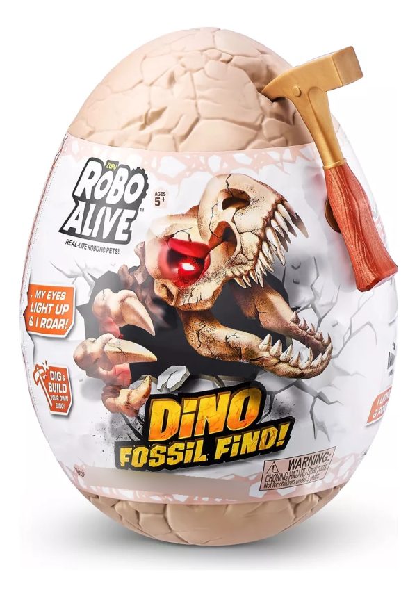 Huevo Robo Alive Dino Fósil Con Sorpresas Luz Y Sonido Mpuy - Imagen 10