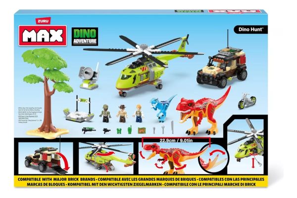 Bloques Para Armar. Dino Adventure 592 Piezas Zuru Max - Imagen 2