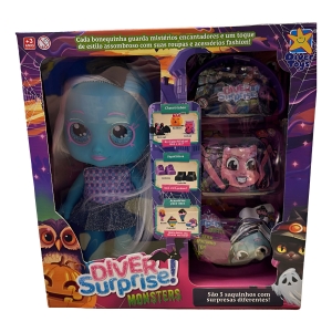 Muñeca Diver Surprise Monster Wolf Mundo Magico